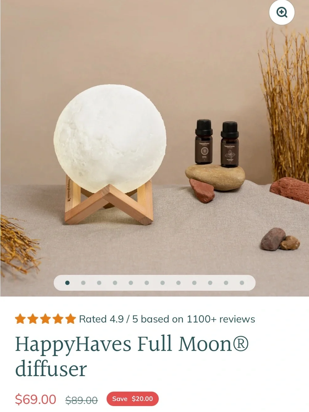 Happyhaves Moon Aromatherapy Diffuser